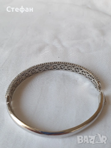 Сребърна гривна, снимка 6 - Гривни - 54267187