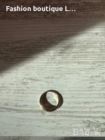 Златист пръстен ❤️, снимка 4 - Пръстени - 52247987