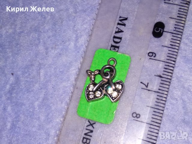 НЕЖНО ФЛОРАЛНО СРЕБЪРНО МЕДАЛЬОНЧЕ СРЕБРО 925 с МИНИАТЮРНИ ФАСЕТИРАНИ ЦИРКОНИ 35450, снимка 7 - Колиета, медальони, синджири - 39367848