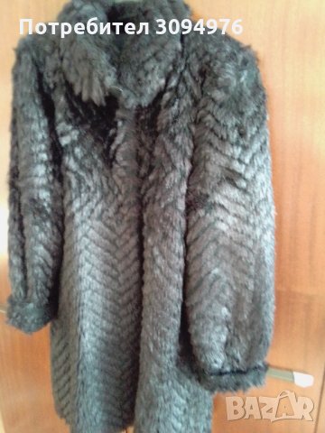 Палто от еко кожа  - черно, снимка 3 - Палта, манта - 33203946