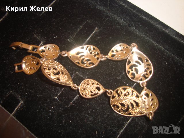 ПОЗЛАТЕНА СТАРИННА ГРИВНА БРОНЗОВА ФЛОРАЛНА 3315, снимка 3 - Гривни - 30638853