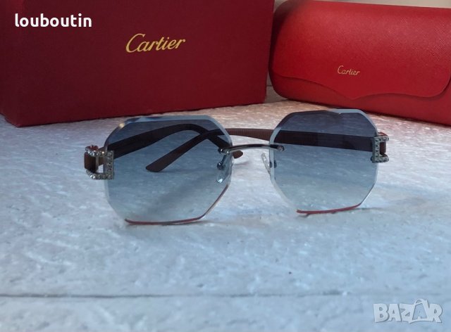 -35% Разпродажба Cartier 2022 прозрачни дамски слънчеви очила Осмоъгълник с камъни, снимка 2 - Слънчеви и диоптрични очила - 38809240