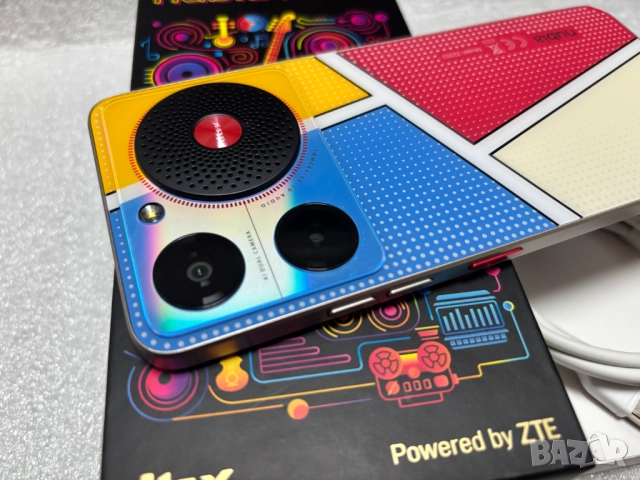 Като нов! Смартфон ZTE nubia Music, Dual SIM,128GB, 4GB RAM, Edition Collection Pop Art, снимка 4 - ZTE - 52663472