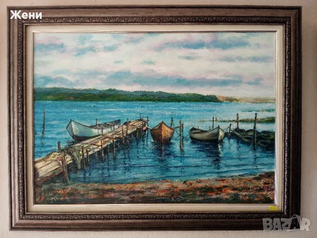 Маслена картина на Николай Ханзъров , снимка 2 - Картини - 48463351