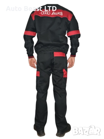 Зимен полугащеризон с яке AUDI Сервизно работно облекло, снимка 2 - Други - 52374191