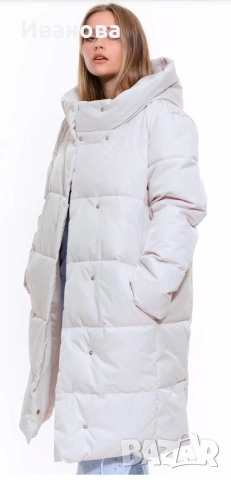 Дамско дълго топло яке