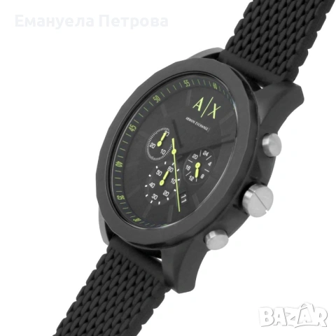 ARMANI EXCHANGE Часовник с хронограф и силиконова каишка, снимка 4 - Мъжки - 54013937