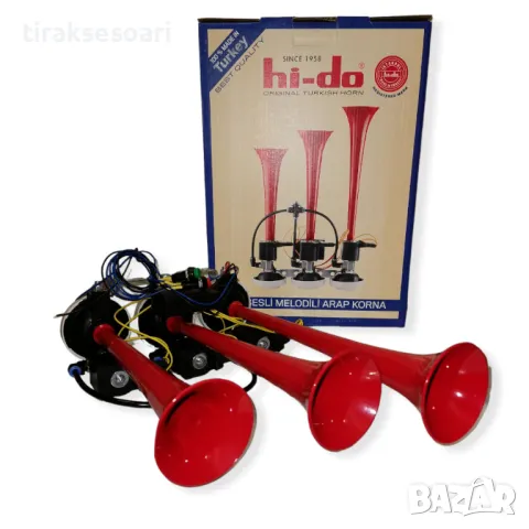 24V 230dB Музикална Тромба с 12 мелодии за Камиони Трактори Автовози