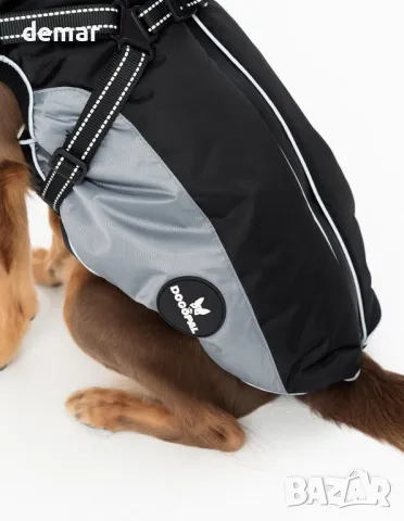 Дъждобран за кучета DOGOPAL с вграден колан - Водоустойчиво палто за кучета (сиво, #5), снимка 10 - За кучета - 49677278