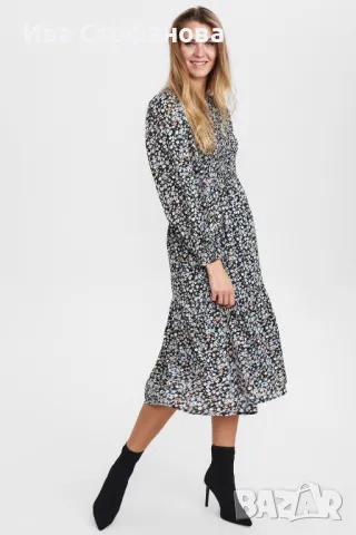 Спортна нова свободна кройка елегантна ежедневна дълга рокля волни, снимка 5 - Рокли - 49185757