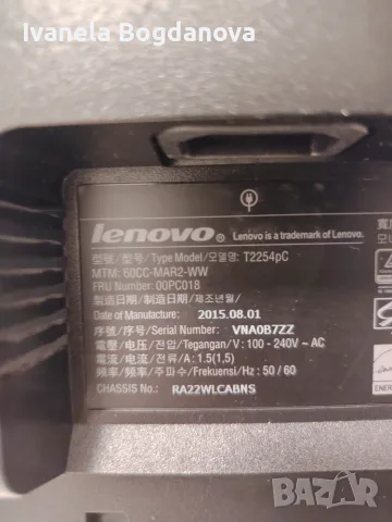 Монитор Lenovo Т2254рС, снимка 3 - Монитори - 56512152