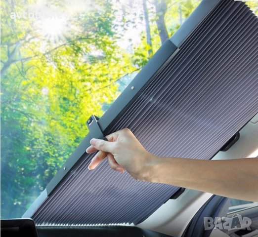 СЛЪНЦЕЗАЩИТНА ЩОРА ЗА ПРЕДНО СТЪКЛО С ВАКУУМ 160x80cm, снимка 2 - Аксесоари и консумативи - 37334882