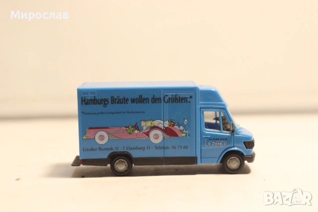 HERPA 1/87 H0 MERCEDES BENZ 207 307 КОЛИЧКА МОДЕЛ, снимка 4 - Колекции - 54316809