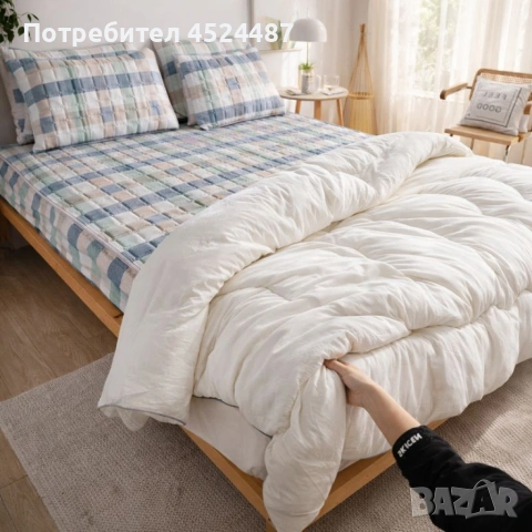 Капитониран чаршаф от нетъкана материя + подаръци, снимка 2 - Олекотени завивки и одеяла - 53372920