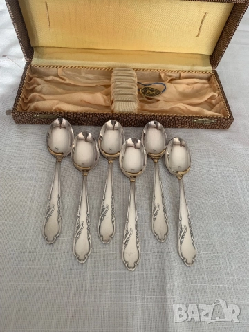 Комплект посребрени лъжички за кафе Solingen* Сребърно покритие 100 , снимка 2 - Прибори за хранене, готвене и сервиране - 48028121