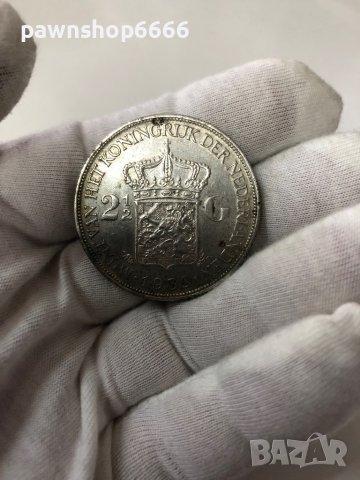 Нидерландия 2½ гулдена, 1939 монета, снимка 2 - Нумизматика и бонистика - 38403333