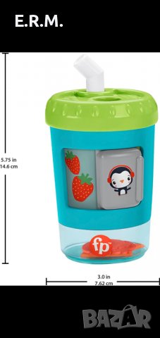 Комплект за игра Fisher Price - С чаша за смути за бебе детска играчка телефон , снимка 7 - Образователни игри - 39737736