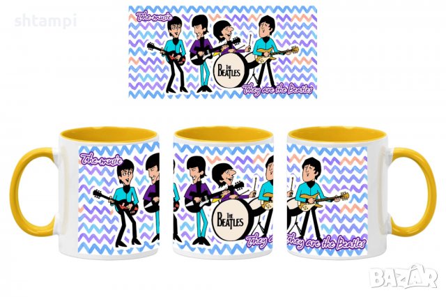 Чаша Beatles 15,Керамична Чаша, Кафе Чай, Игра,Изненада,Подарък,Повод,Празник,Рожден Ден, снимка 7 - Чаши - 38508729