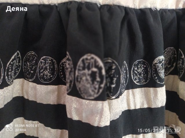 Рокля в черно и златисто на Lilia fashion Plovdiv, размер S, снимка 7 - Рокли - 36767821