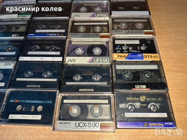 25 броя аудио касети /JVC ,TDK ,SONY,FUJI/, снимка 3 - Аудио касети - 52673304
