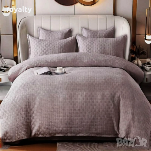 Луксозен комплект с драперия от 100% памук, снимка 2 - Спално бельо - 52155892