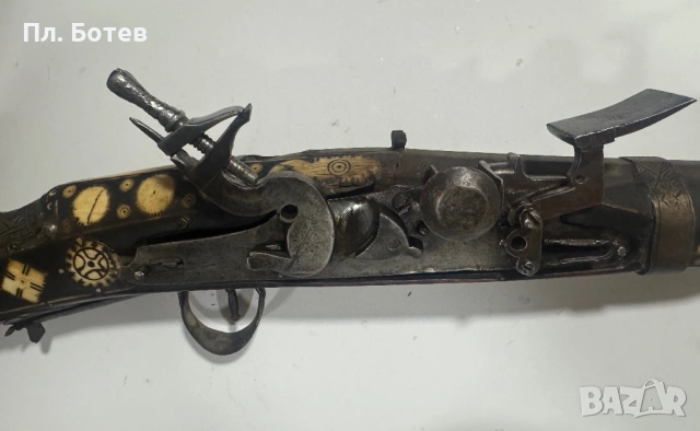 Османска кремъчна пушка, снимка 3 - Антикварни и старинни предмети - 54059022