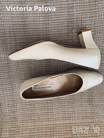 Перлени обувки LUCIANO BARACHINI Италия, снимка 8 - Дамски обувки на ток - 36958830