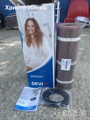 Нагревателна рогозка Devi за подово отопление 100w/m² DTIR-100 5.0m² 500W, снимка 2 - Други стоки за дома - 52246716