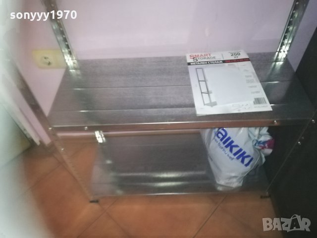 метален стелаж 150х75х30см-200кг-нов, снимка 4 - Етажерки - 29562726