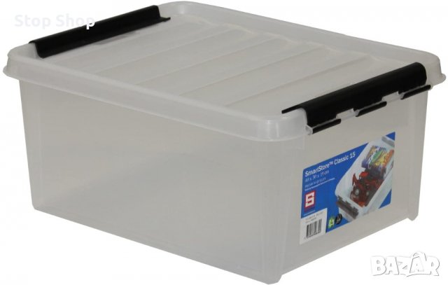 SmartStore кутия за съхранение Clipbox Smart Store Classic 15, 14 литра, прозрачен