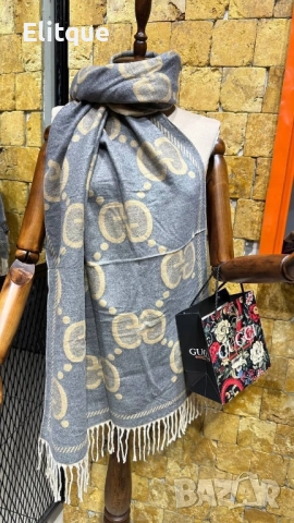 кашмирмени шалове Gucci , снимка 3 - Шалове - 52509077