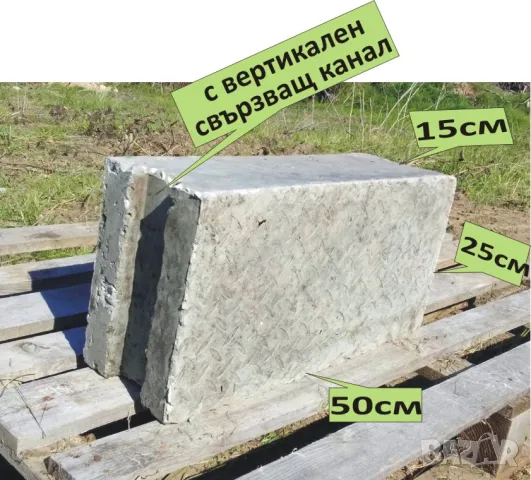 бетонни Блокчета за Подпорни стени. Усилени и Плътни, снимка 4 - Строителни материали - 45156119