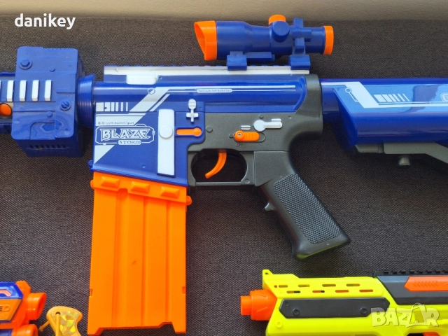 Пистолети, пушка и арбалет тип Нърф + патрони, снимка 3 - Други - 52632094