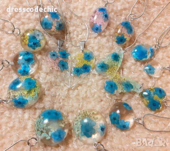 Обеци и колиета с Незабравки