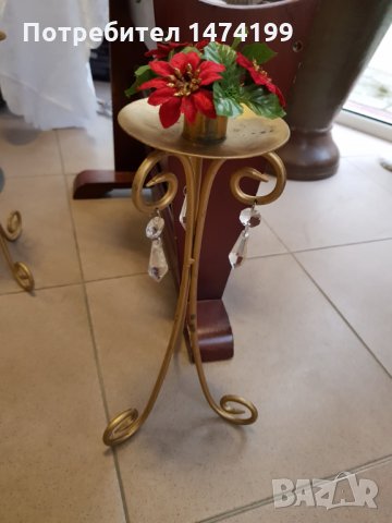 Голям свещник, ковано желязо, снимка 8 - Други - 35260070