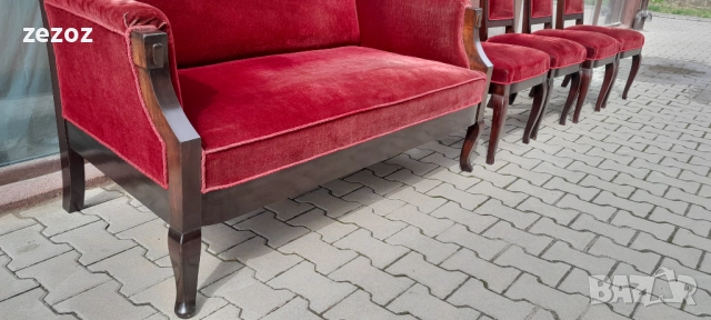 Канапе и столове ретро , снимка 5 - Дивани и мека мебел - 52271206