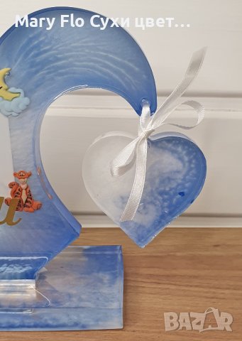 Бебешко вълшебство: Запечатайте началото, бебешка визитка със снимка във форма на сърце, снимка 5 - Декорация за дома - 42057434