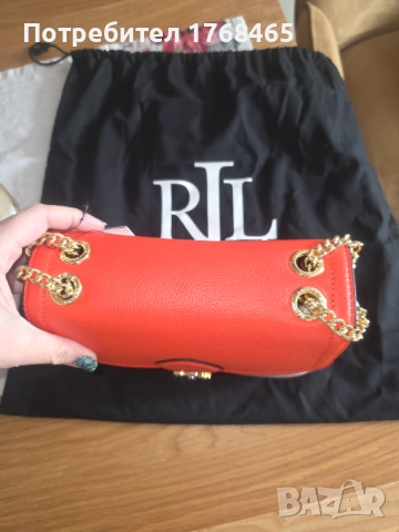 Кожена чанта ralph lauren, снимка 5 - Чанти - 52953578