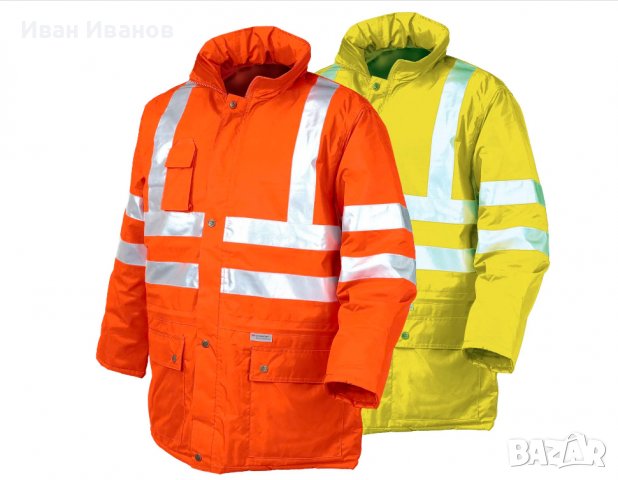 Fluo Parka от Industrial Starter, работно водоустойчиво яке размер М 