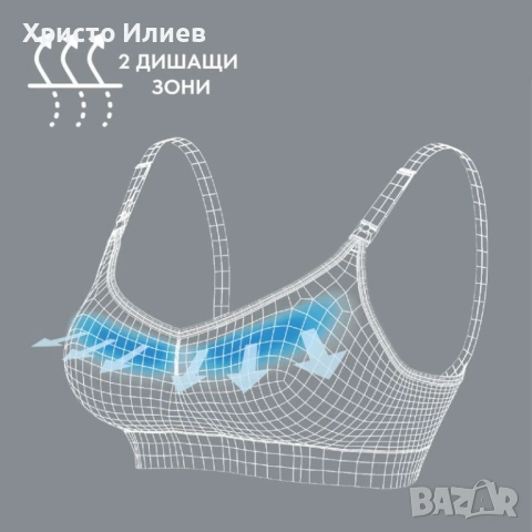 Дишащ сутиен за бременност и кърмене Medela черен S, снимка 9 - Дрехи за бременни - 54220402