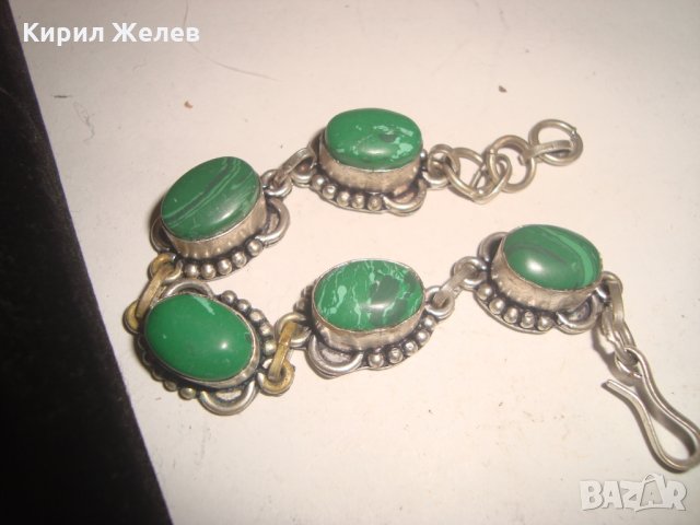 МАЛАХИТЕНА САЧАНЕНА СТАРА ОСМАНСКА ГРИВНА 77391, снимка 3 - Антикварни и старинни предмети - 30691318