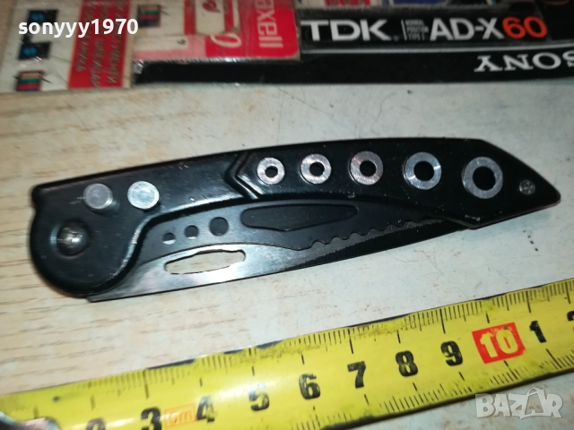 МЕТАЛНА ЧЕРНА АВТОМАТИЧНА НОЖКА 0509251737, снимка 5 - Оборудване и аксесоари за оръжия - 51618440