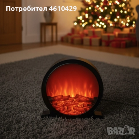 Кръгла декоративна Led камина, снимка 6 - Лед осветление - 52261838