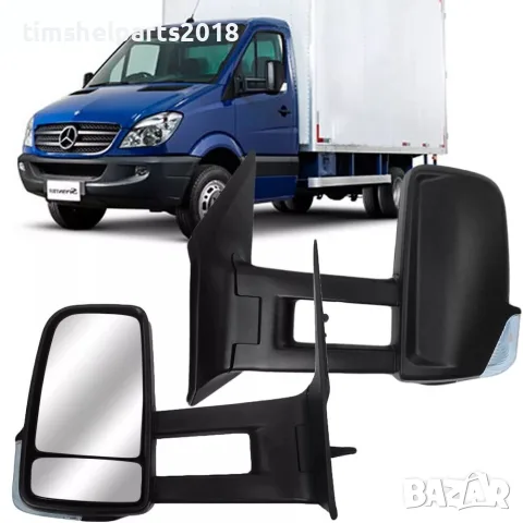 Огледало Дълго рамо ръчно за Mercedes Sprinter 906, VW Crafter след 2006г - Шофьорска страна