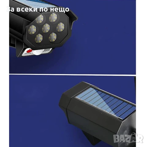 Соларна лампа тип камера за наблюдение BK36, 42 светодиода, снимка 2 - Соларни лампи - 51106214