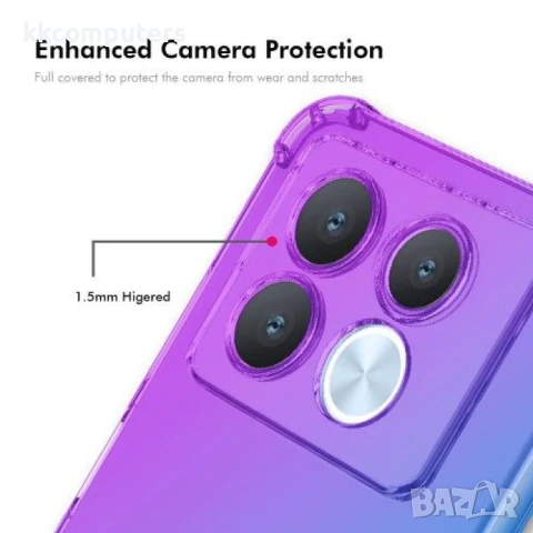 Infinix Note 40 Pro 4G Удароустойчив ENKAY Силиконов Калъф и Протектор, снимка 6 - Калъфи, кейсове - 51274847