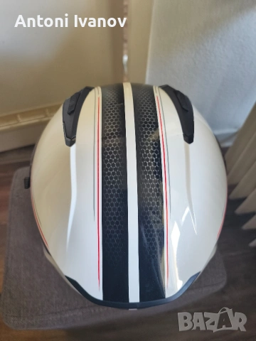Каска Nolan N87 Rapid N-Com XL бяла – чисто нова, снимка 3 - Спортна екипировка - 54362197