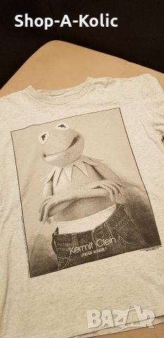 Vintage 90s Kermit Clein Under Where? Kermit The Frog Parody T-shirt, снимка 2 - Тениски - 38036032