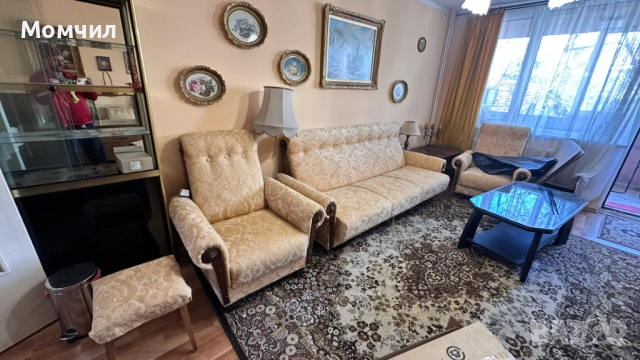 Нова винтидж холна гарнитура с дърворезба, снимка 3 - Маси - 54049949