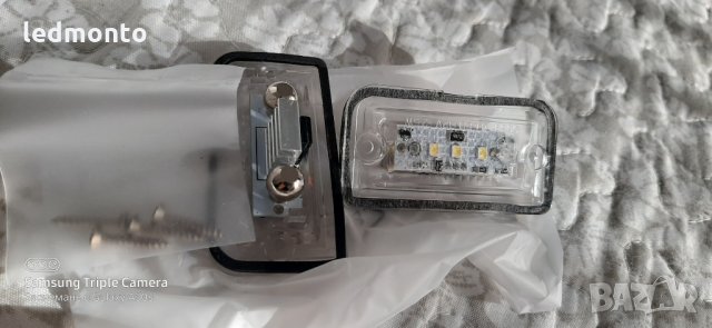 Лед Светлина на регистрационния номер Mercedes Benz C W203 CLK W209 SL R230 CSV, снимка 6 - Аксесоари и консумативи - 31454506